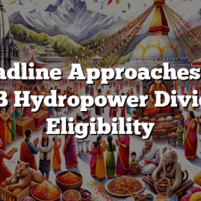 Deadline Approaches for CEDB Hydropower Dividend Eligibility