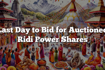 Last Day to Bid for Auctioned Ridi Power Shares