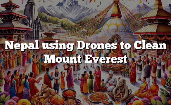 Nepal using Drones to Clean Mount Everest